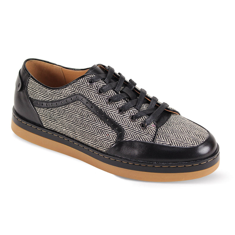 Giovanni  The Jude Low Sneaker Black Tweed