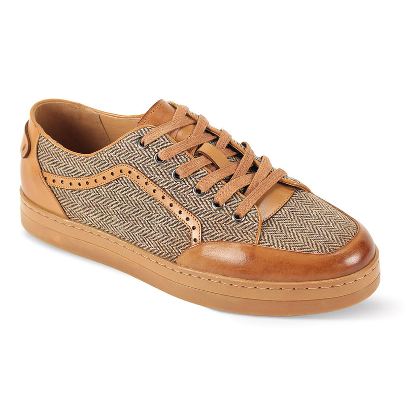 Giovanni  The Jude Low SneakerTan Tweed