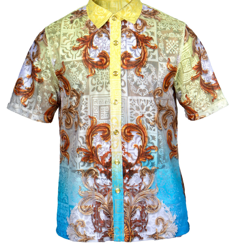 Prestige Lace -512 Short Sleeve Shirt Yellow