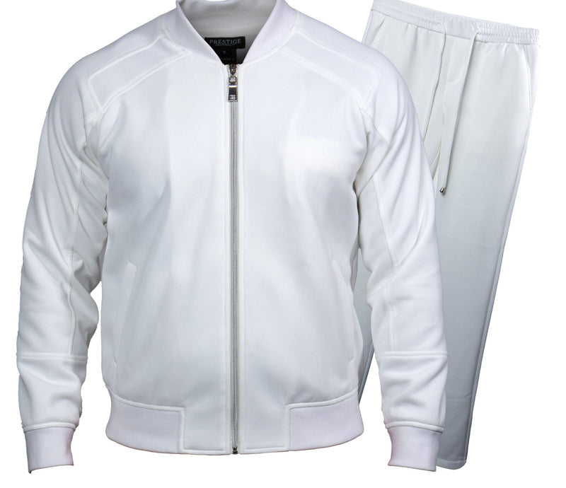 Prestige LNG-200 Full Zip Jogger White