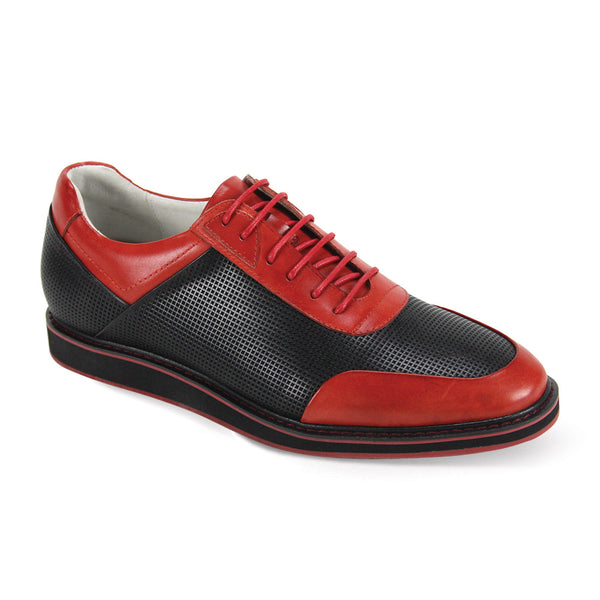 Giovanni Lorenzo Leather Shoes Black/Red