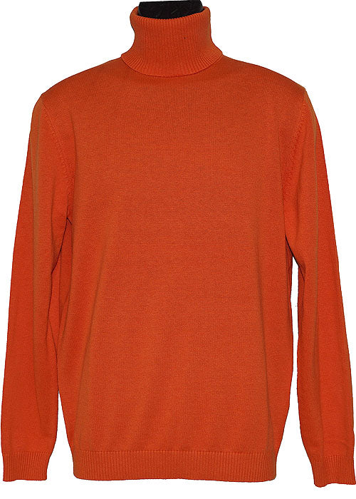 Lavane' 501T Turtleneck Pullover Slim Fit Orange