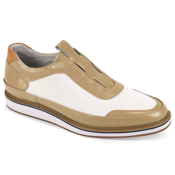 Giovanni Levi Leather Shoes Tan/White