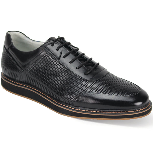 Giovanni Lorenzo Leather Shoes Black