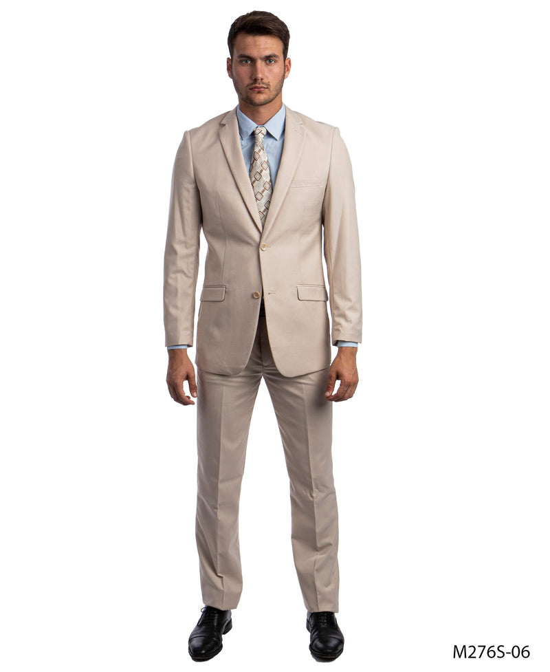 2 PC Tan Suit For Men Formal Suits For All Ocassions M276S-06