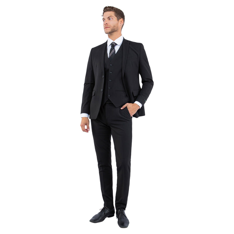 4-Way Stretch Mens 3pc Suit Set (Made to Move)