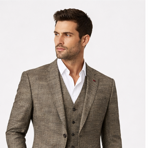 Vitali M6350 3 Pieces Suits Taupe