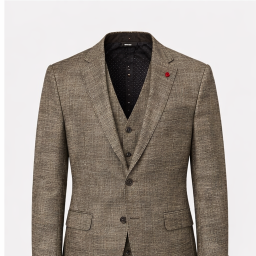 Vitali M6350 3 Pieces Suits Taupe