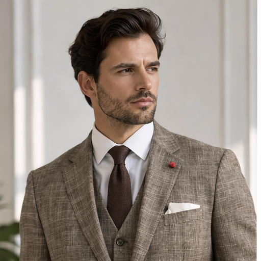 Vitali M6350 3 Pieces Suits Taupe