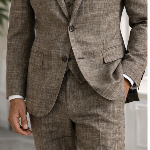Vitali M6350 3 Pieces Suits Taupe