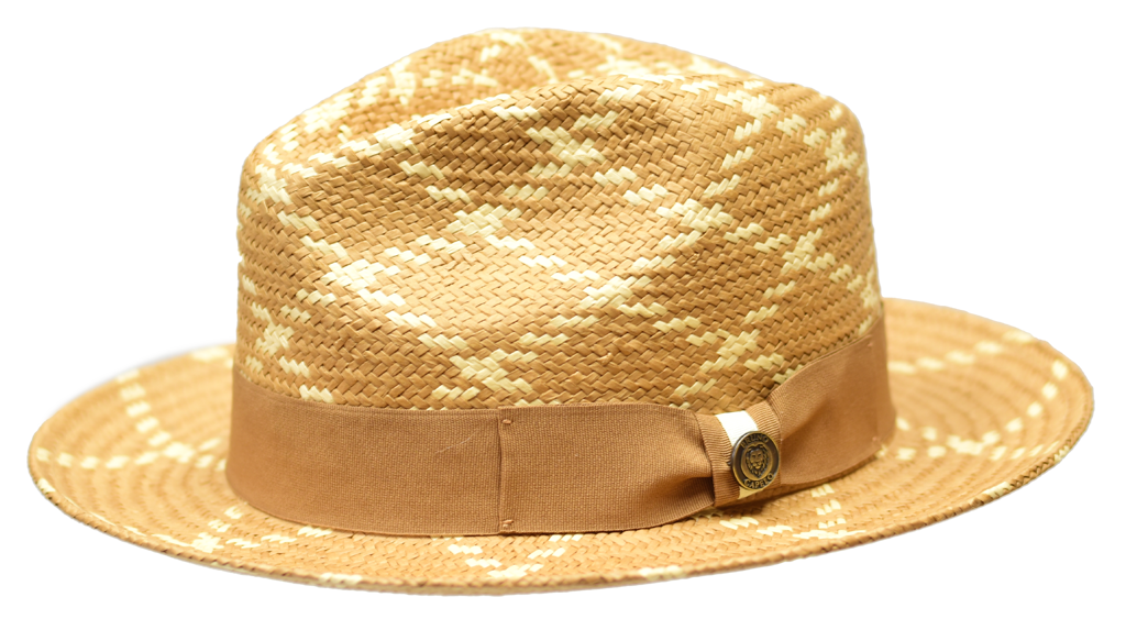 Bruno Capelo MA-441 Malibu Straw Hat Cognac/Natural