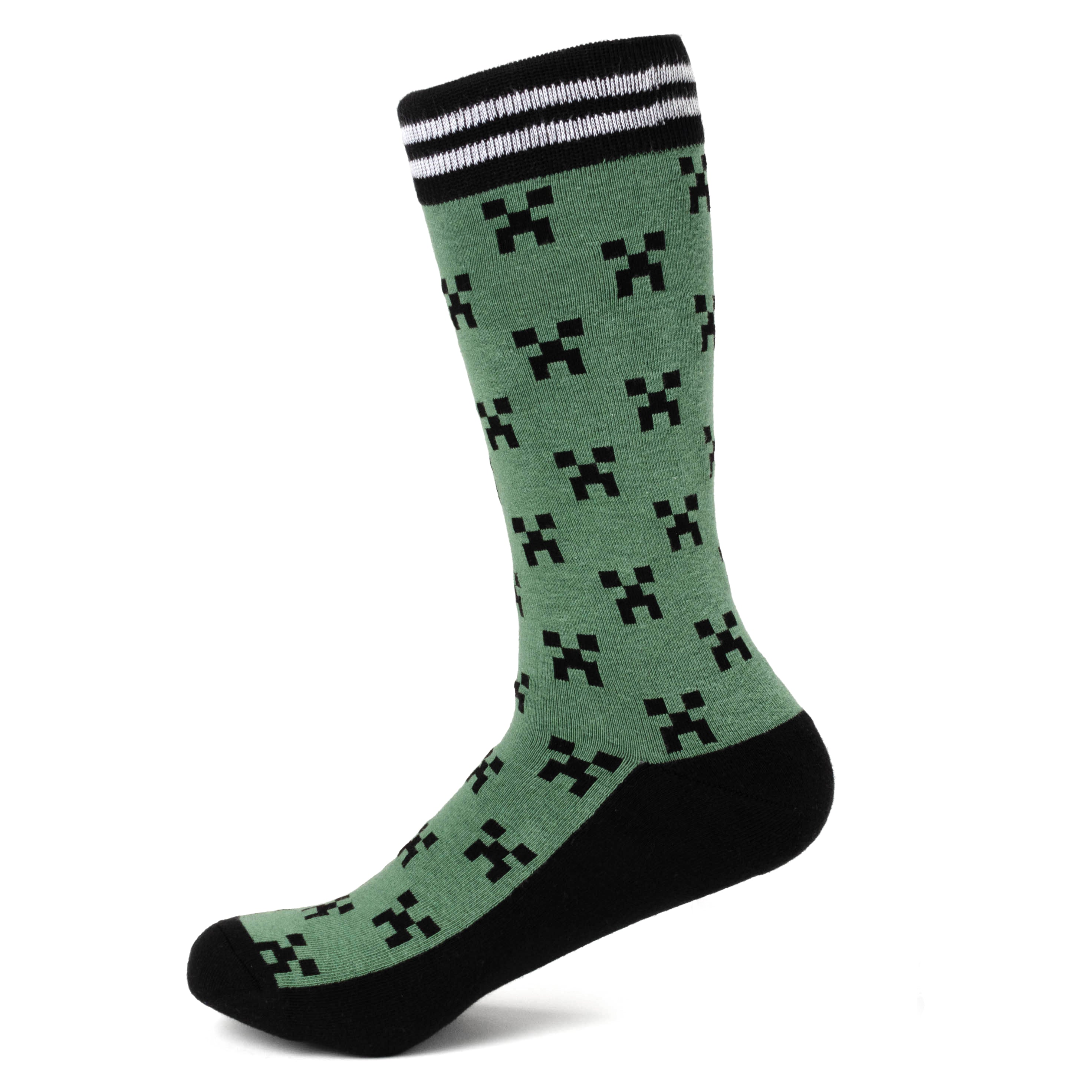 Minecraft Creeper Men's Sock Set – 3 Pairs