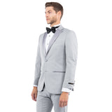 Men's Tailored-Fit Suits Separates Tuxedo Jacket w/ Notch Lapel