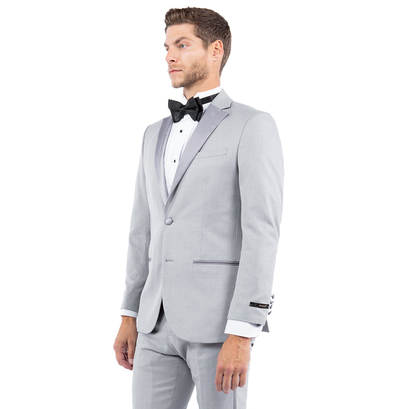 Men's Tailored-Fit Suits Separates Tuxedo Jacket w/ Notch Lapel