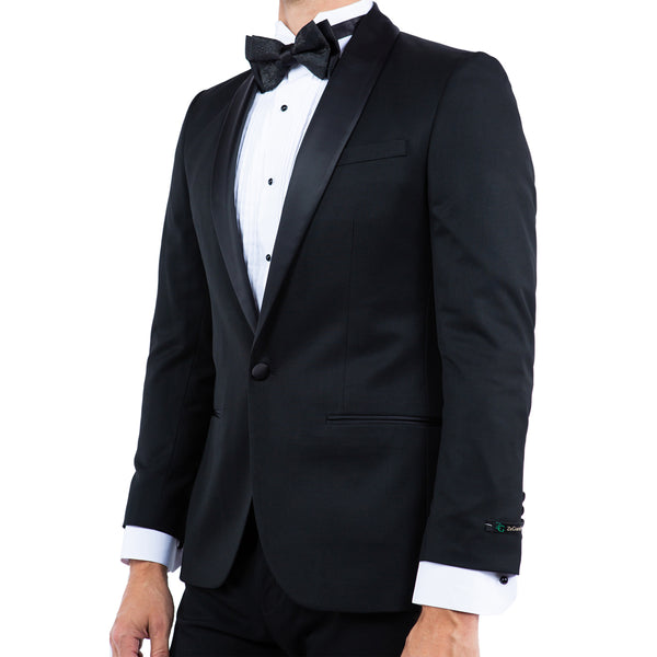 Men's Tailored-Fit Suits Separates Tuxedo Jacket w/ Shawl Collar