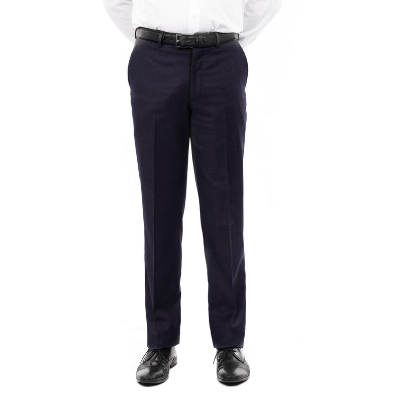 Tazio Slim Fit Stretch Dress Pants, Navy - Julinie