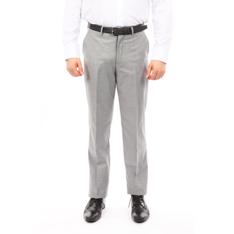 Tazio Slim Fit Stretch Dress Pants, Light Grey - Julinie