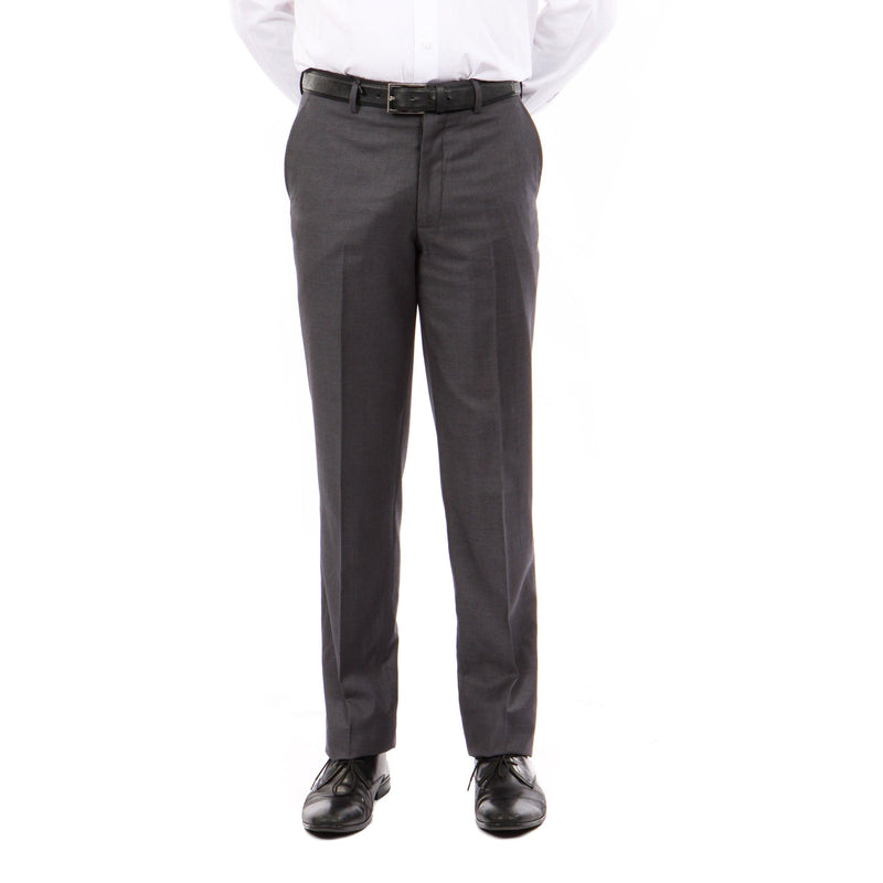 Tazio Slim Fit Stretch Dress Pants, Dark Grey - Julinie