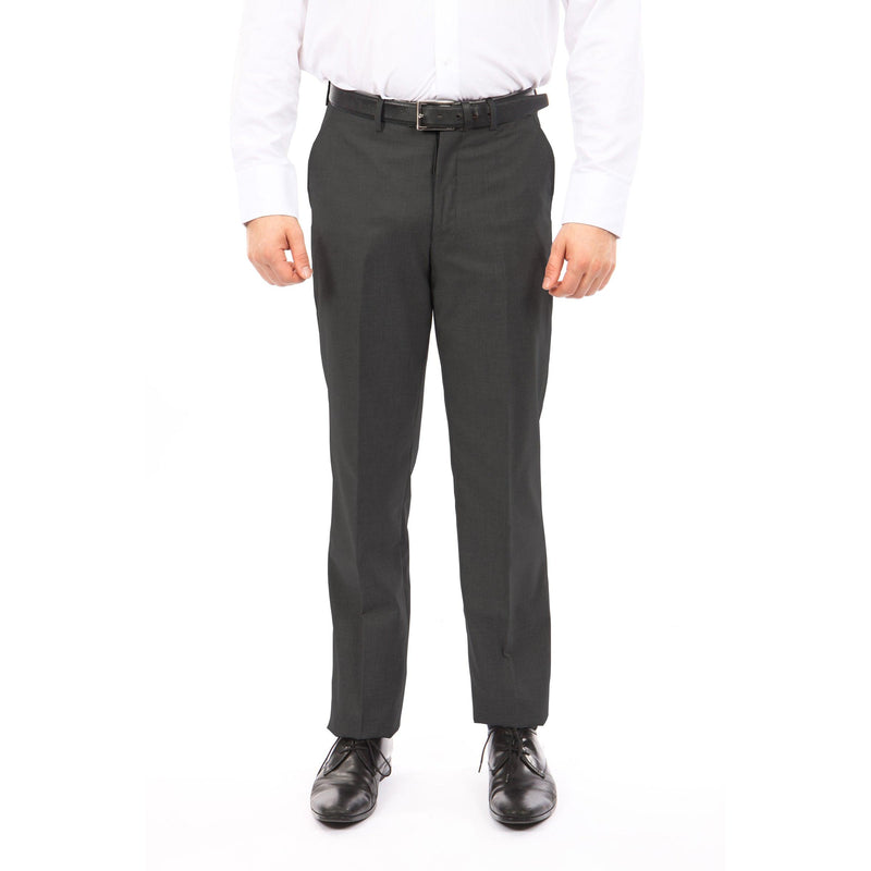 Tazio Slim Fit Stretch Dress Pants, Charcoal - Julinie