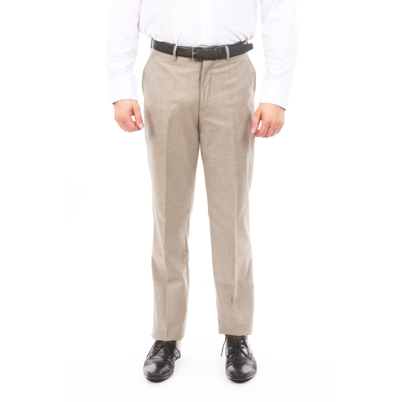 Tazio Slim Fit Stretch Dress Pants, Tan - Julinie