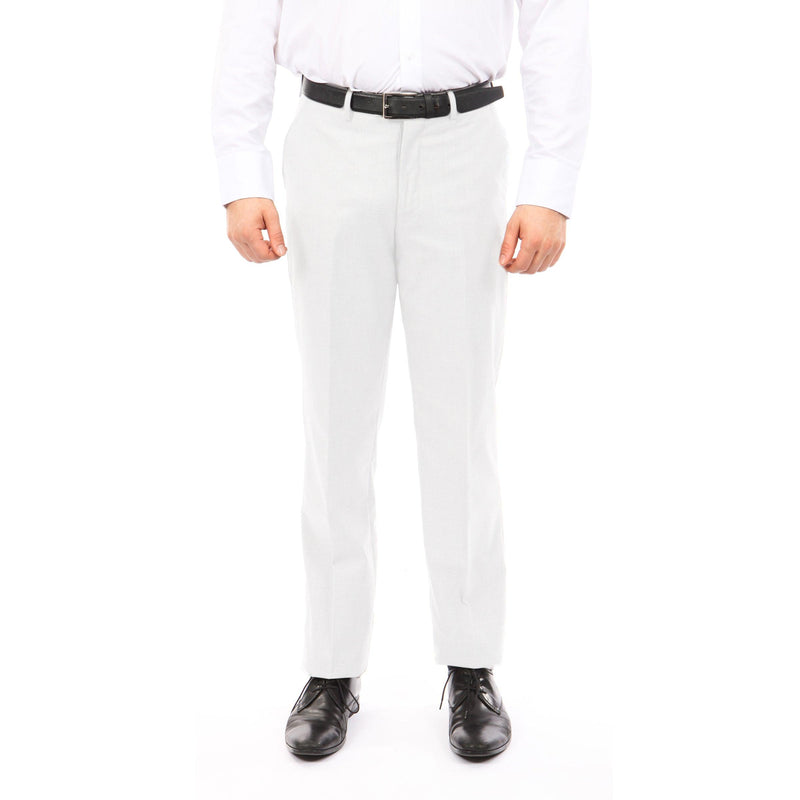 Tazio Slim Fit Stretch Dress Pants, White - Julinie