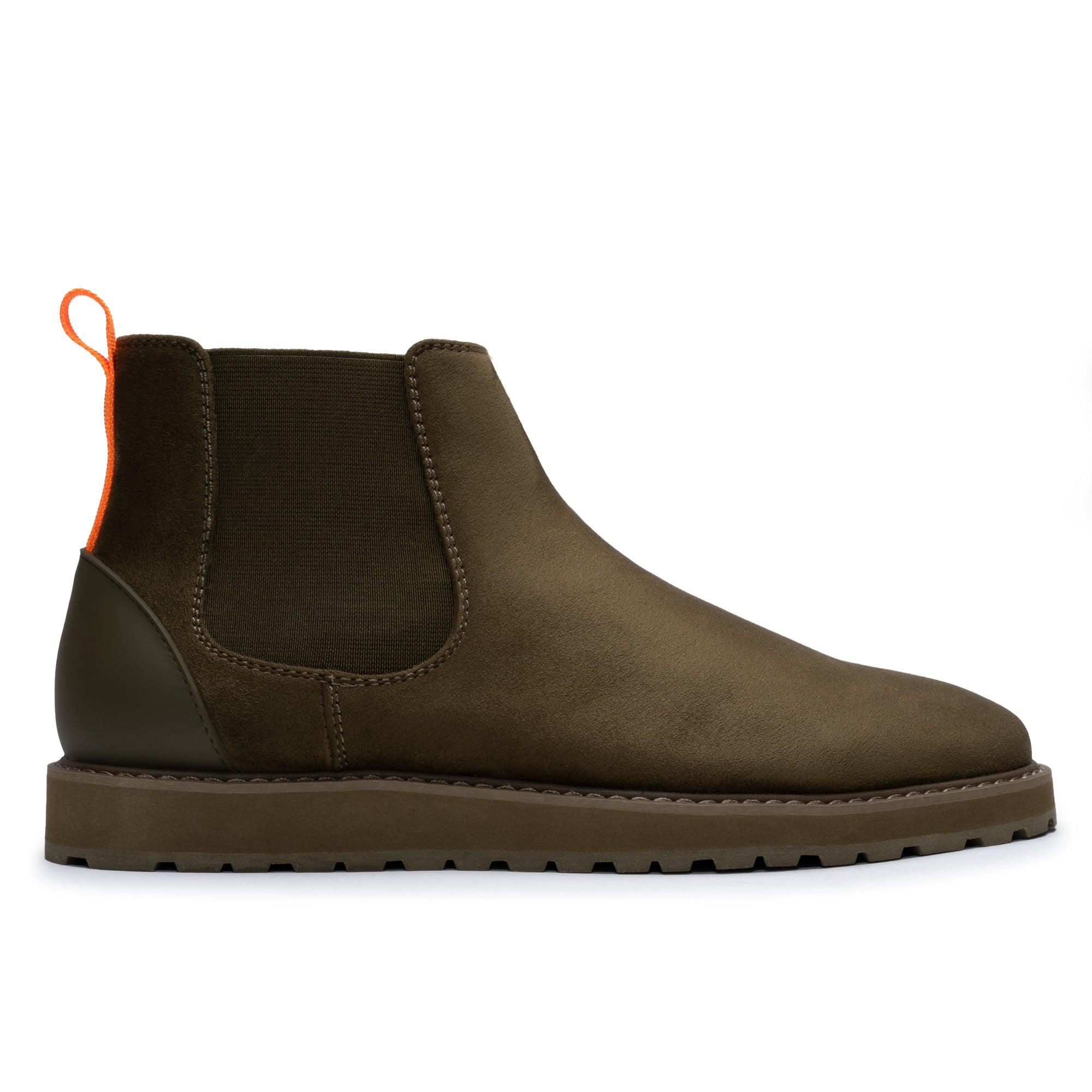 Tayno The Mustela Suede Casual Chelsea Sneaker Olive