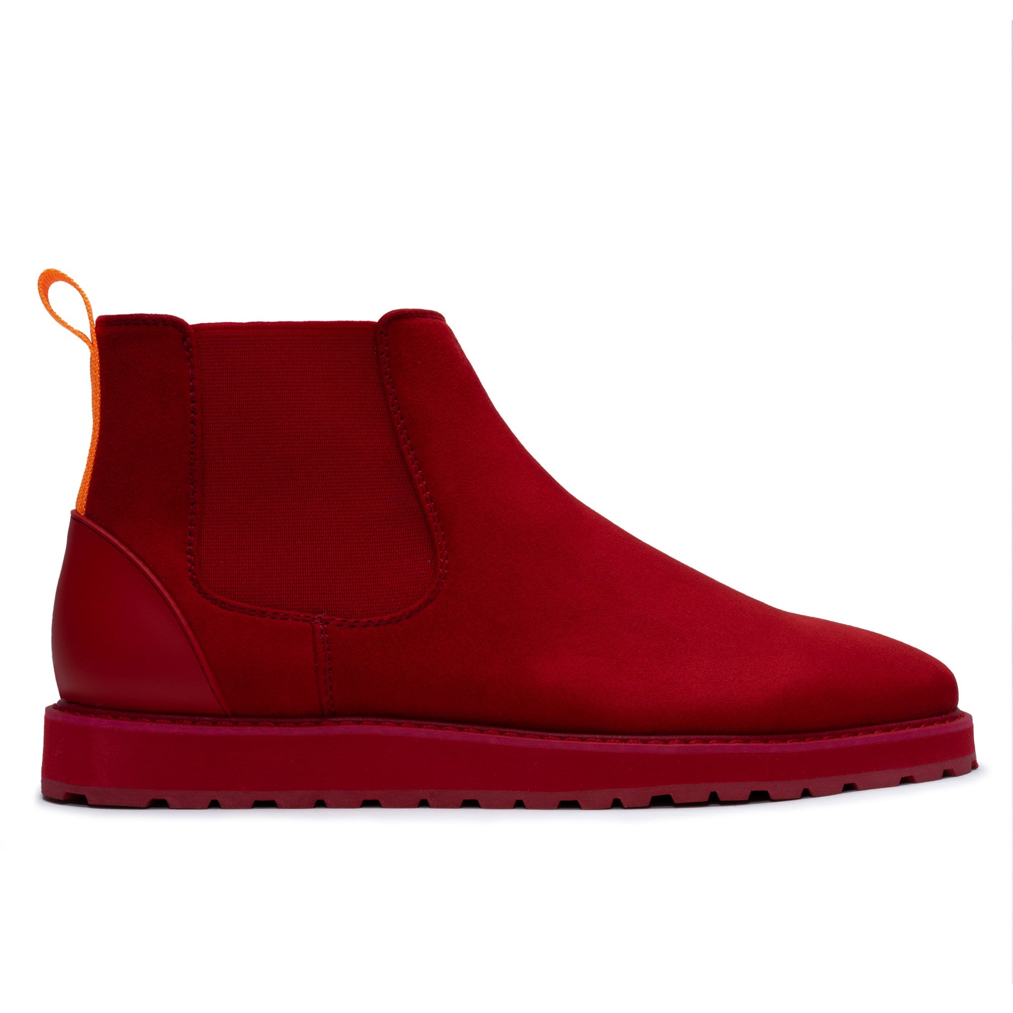 Tayno The Mustela Suede Casual Chelsea Sneaker Red