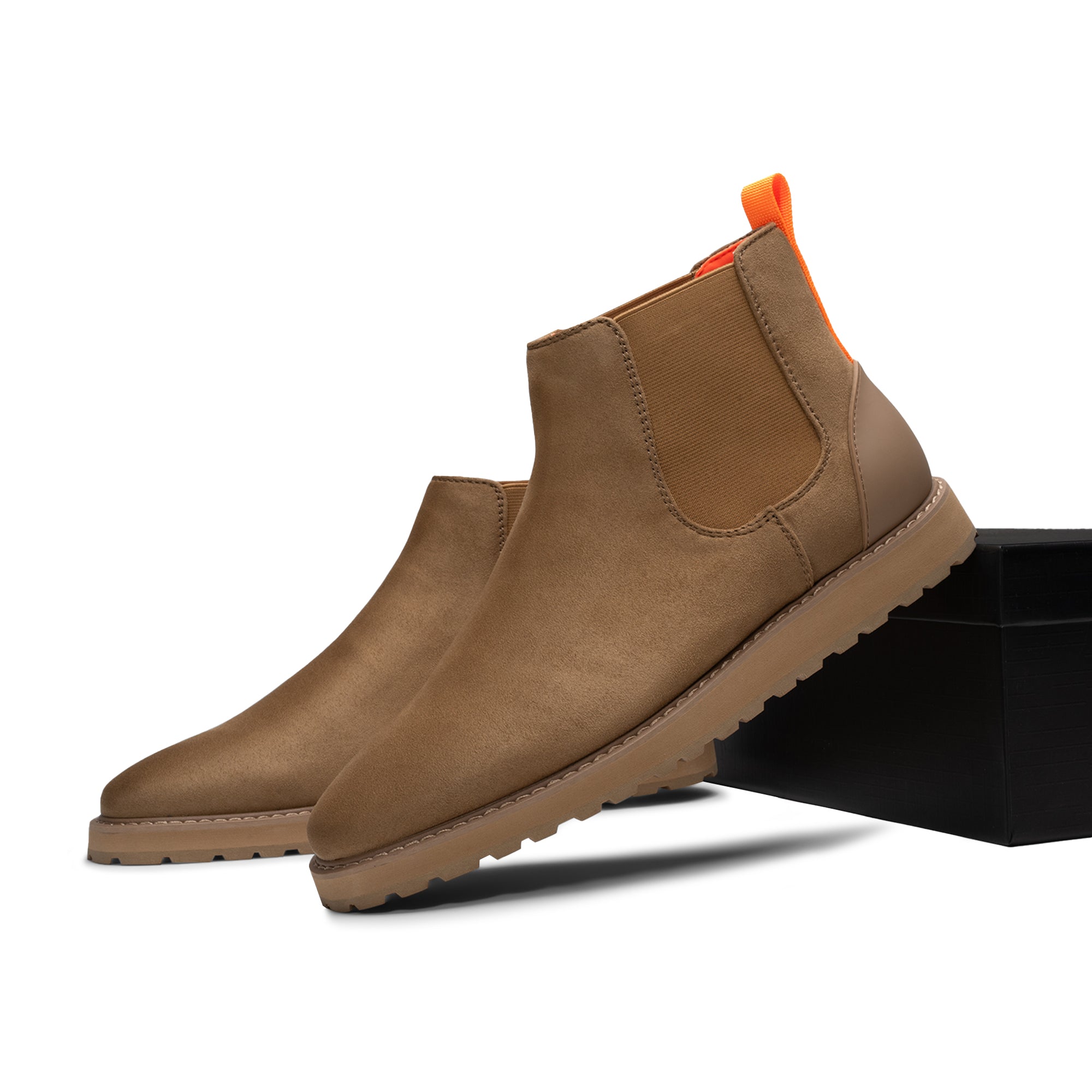 Tayno The Mustela Suede Casual Chelsea Sneaker Sand