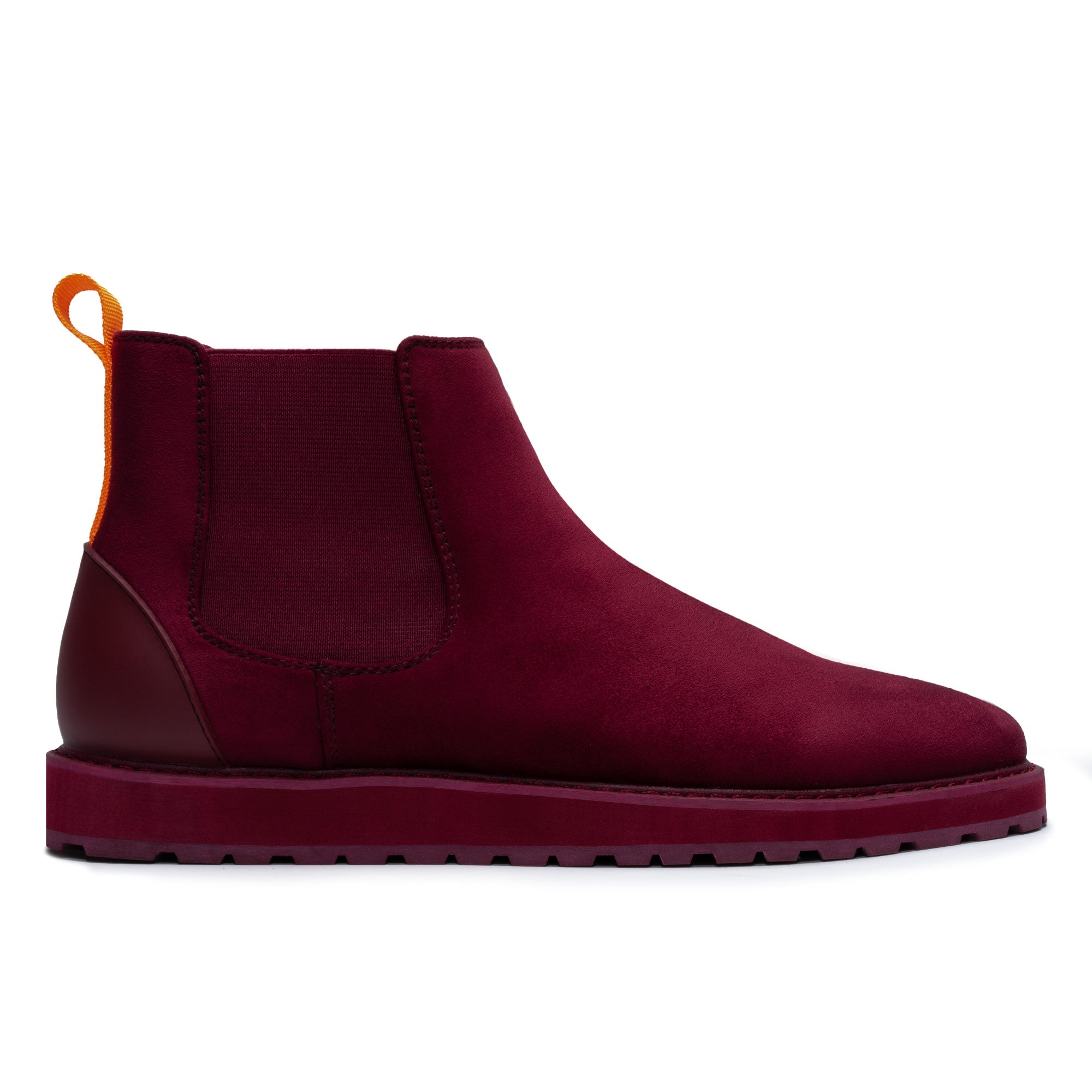 Tayno The Mustela Suede Casual Chelsea Sneaker Wine