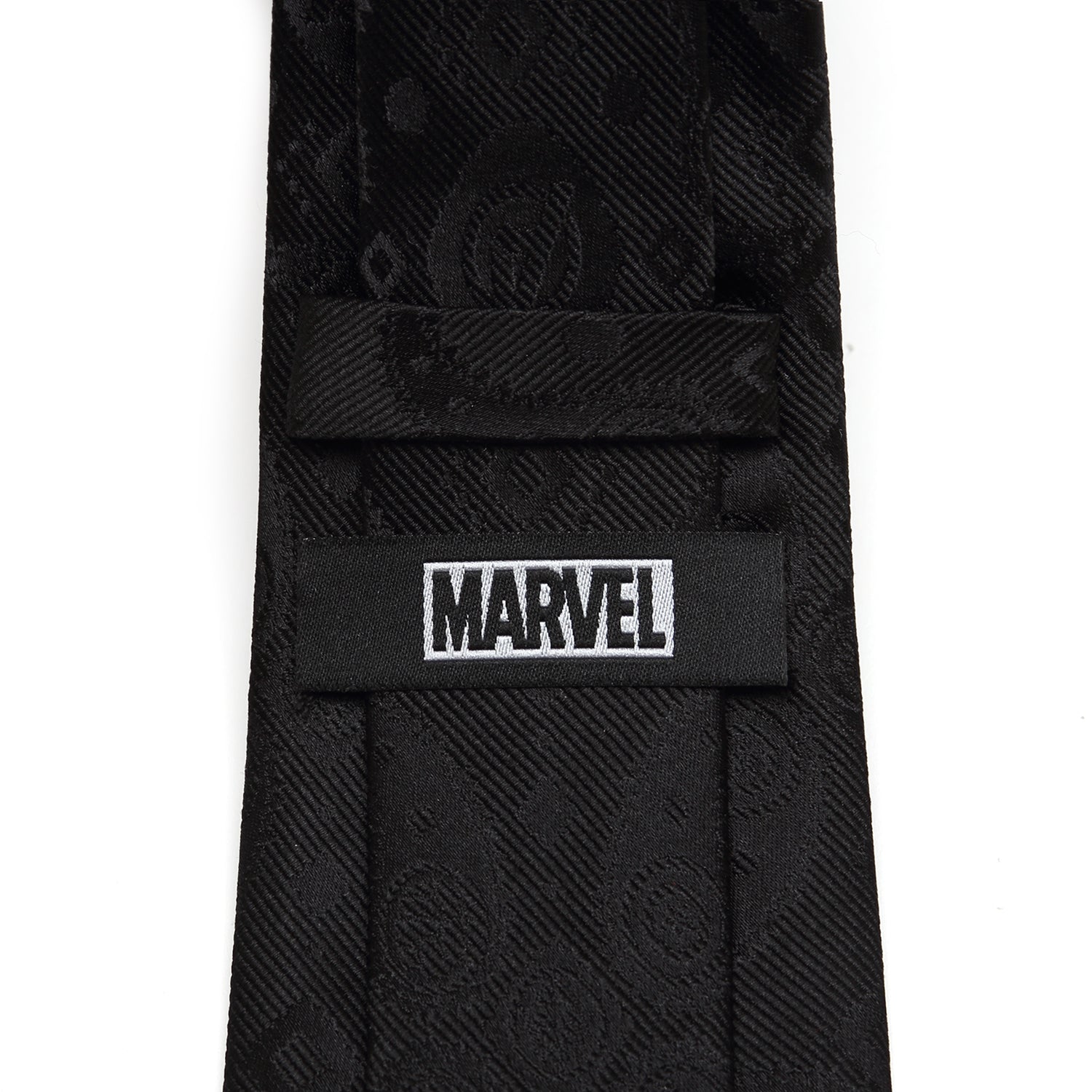 Marvel Avengers Paisley Icons Print Black Tie