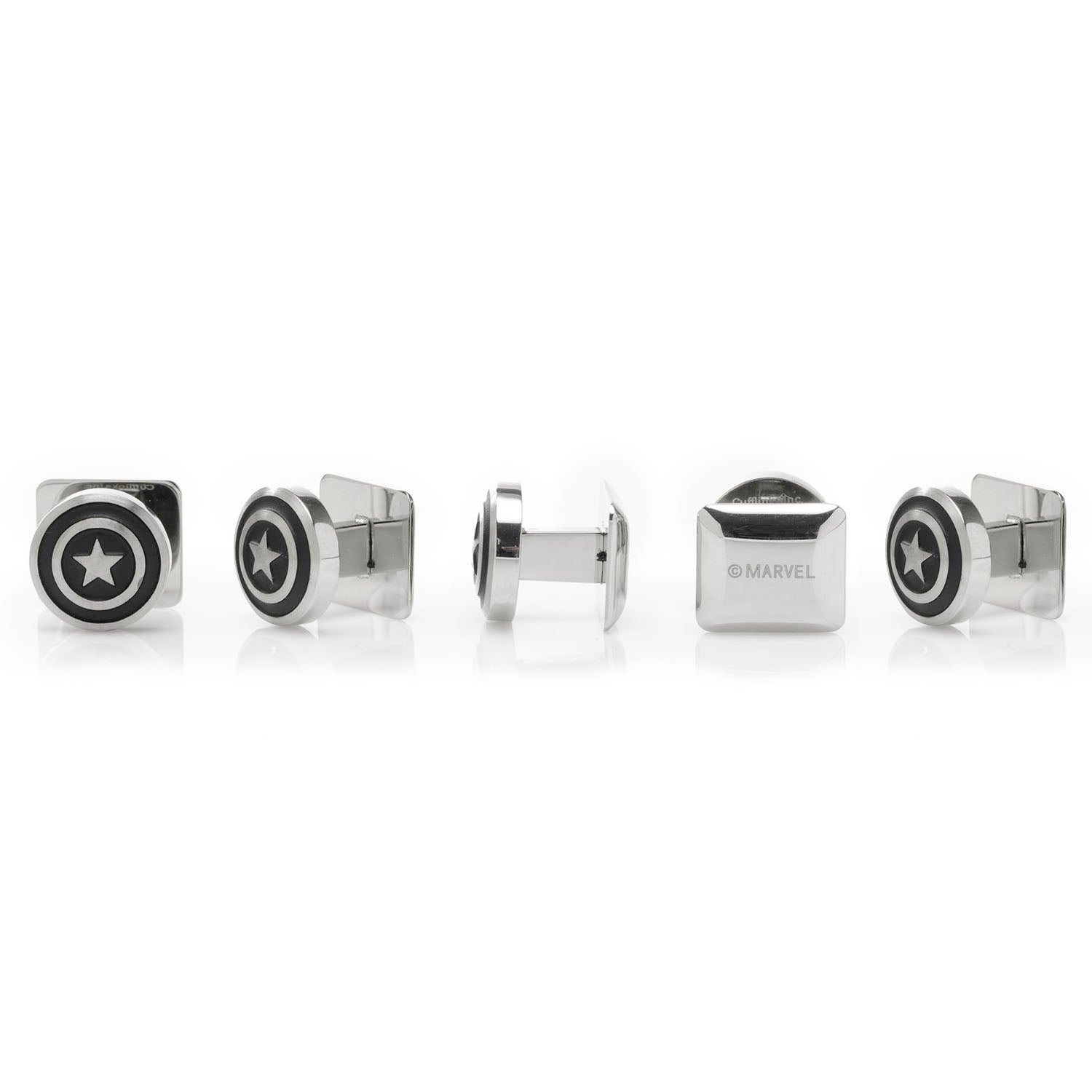 Marvel Captain America Shield Stainless Steel 5-Studs
