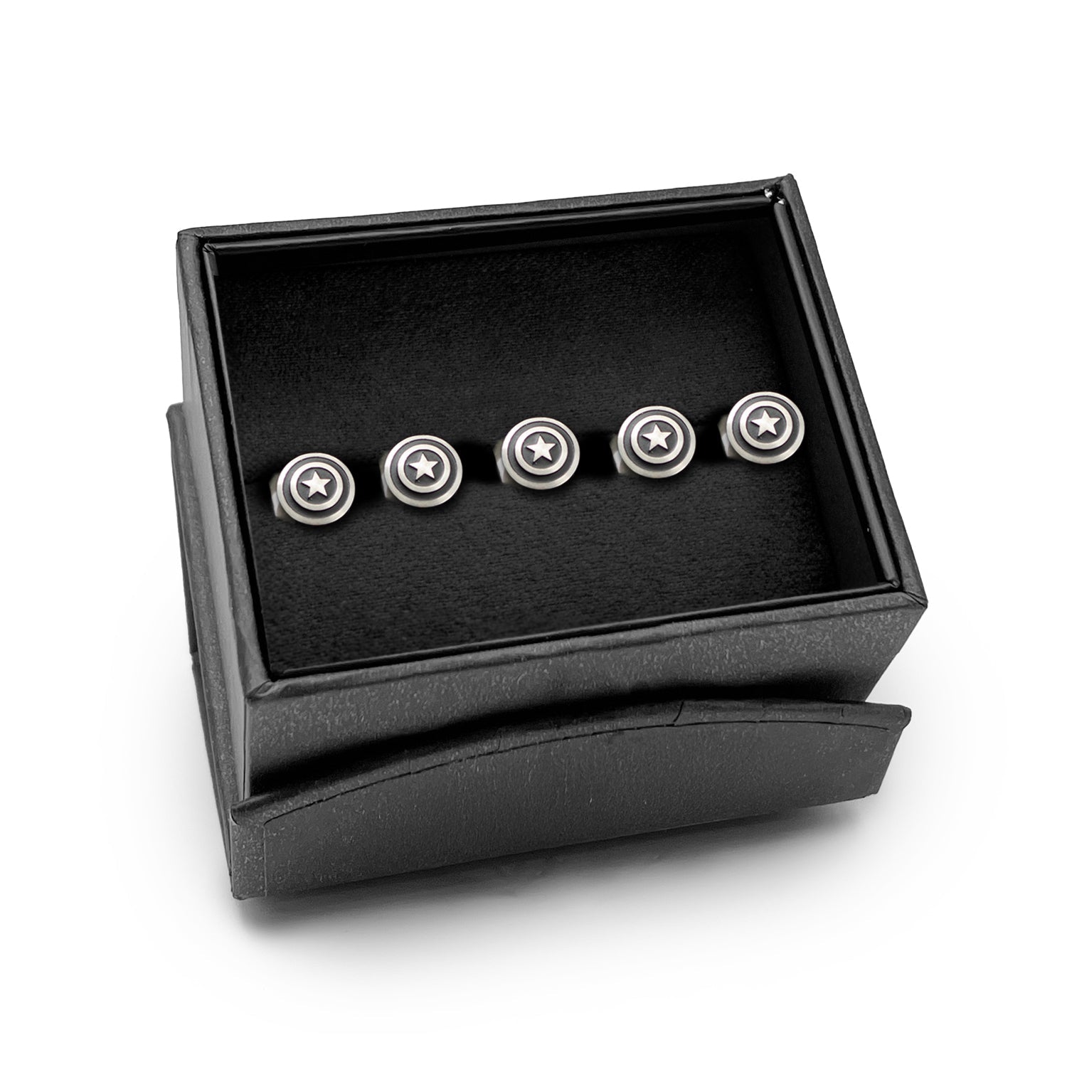 Marvel Captain America Shield Stainless Steel 5-Studs