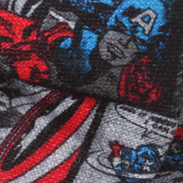 Marvel Captain America Comic Gray Men's Bow Tie