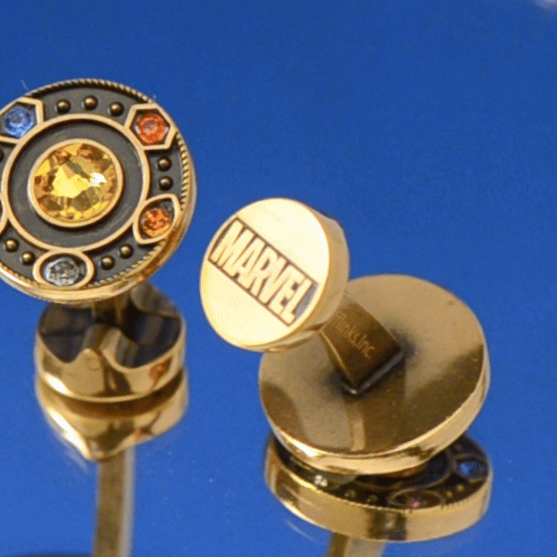 Marvel Avengers Infinity Stones Antique Gold Cufflinks