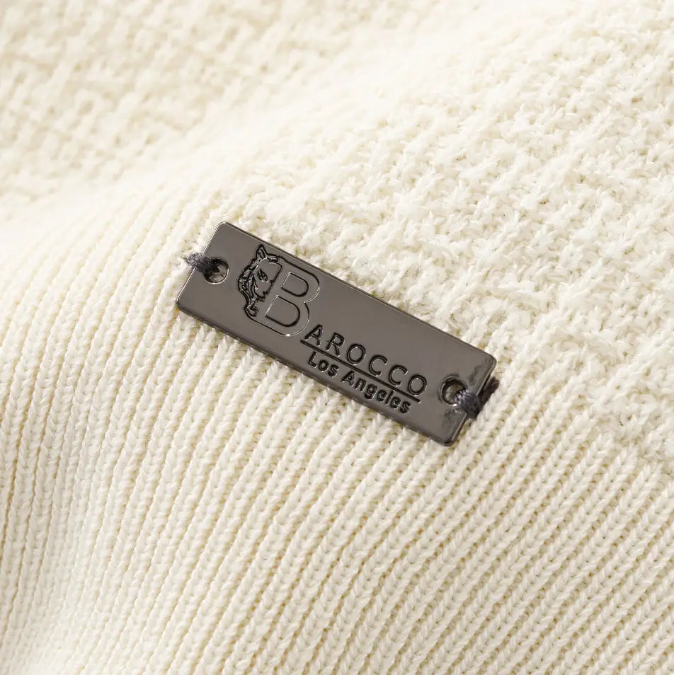 Milano Texture Knit Polo IVORY