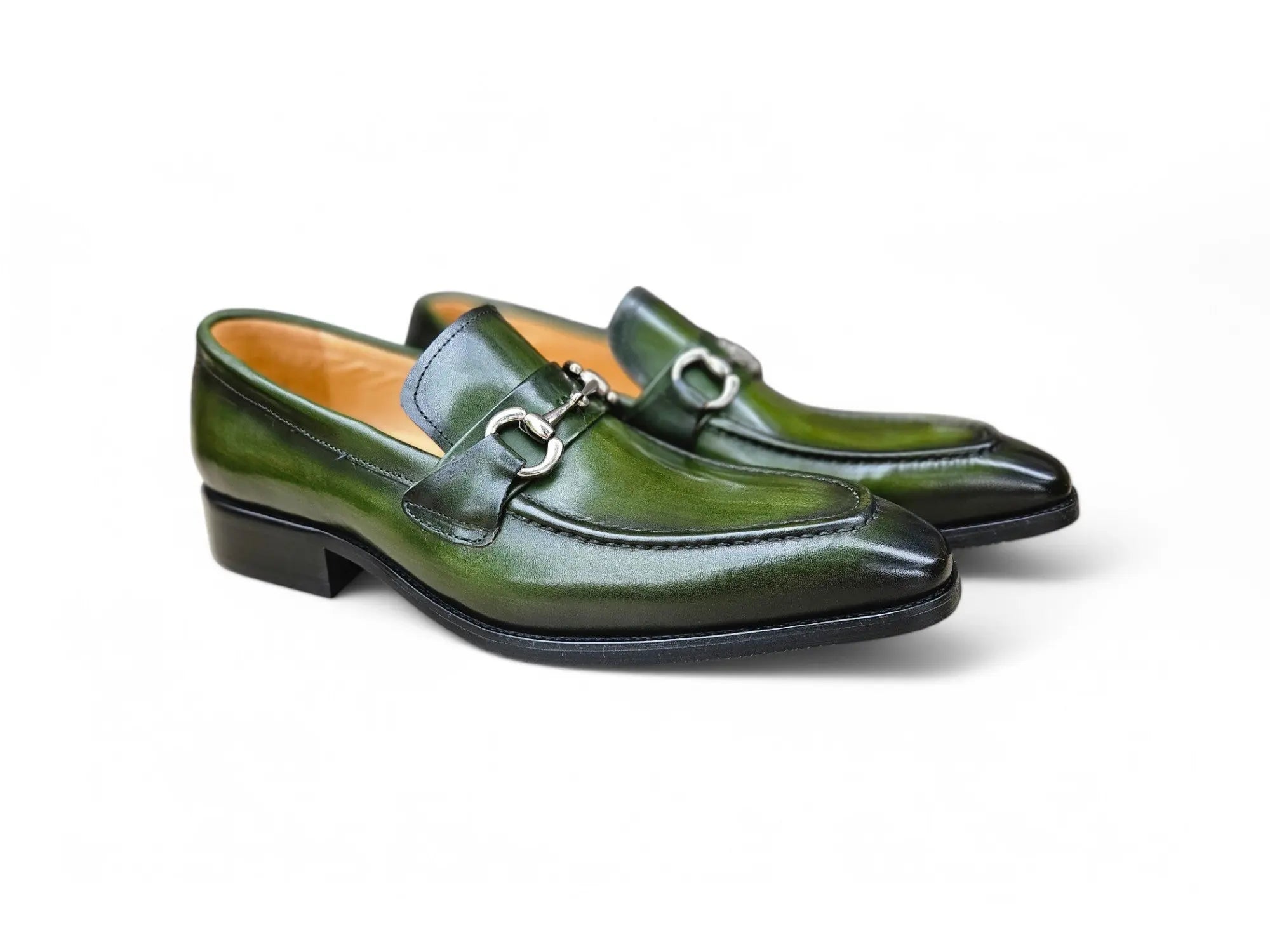 Men's Burnished Signature Buckle Loafer