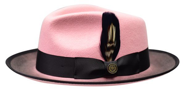 Bruno Capelo The New Yorker Fedora NY-495 Pink/Blue