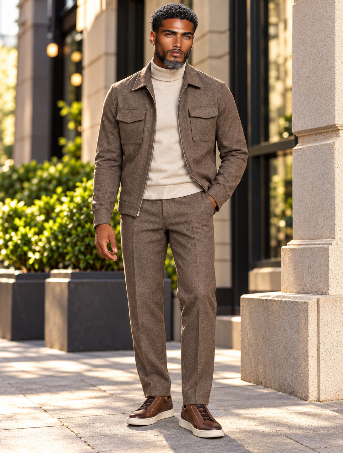 Robert Lewis RLO24 Jacket Out Fit Brown
