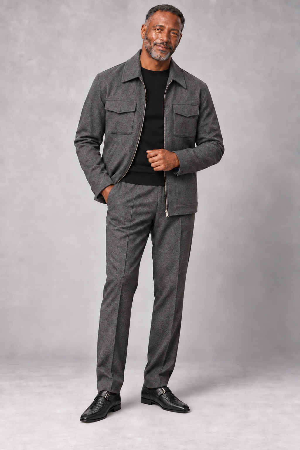 Robert Lewis RLO24 Jacket Out Fit Grey