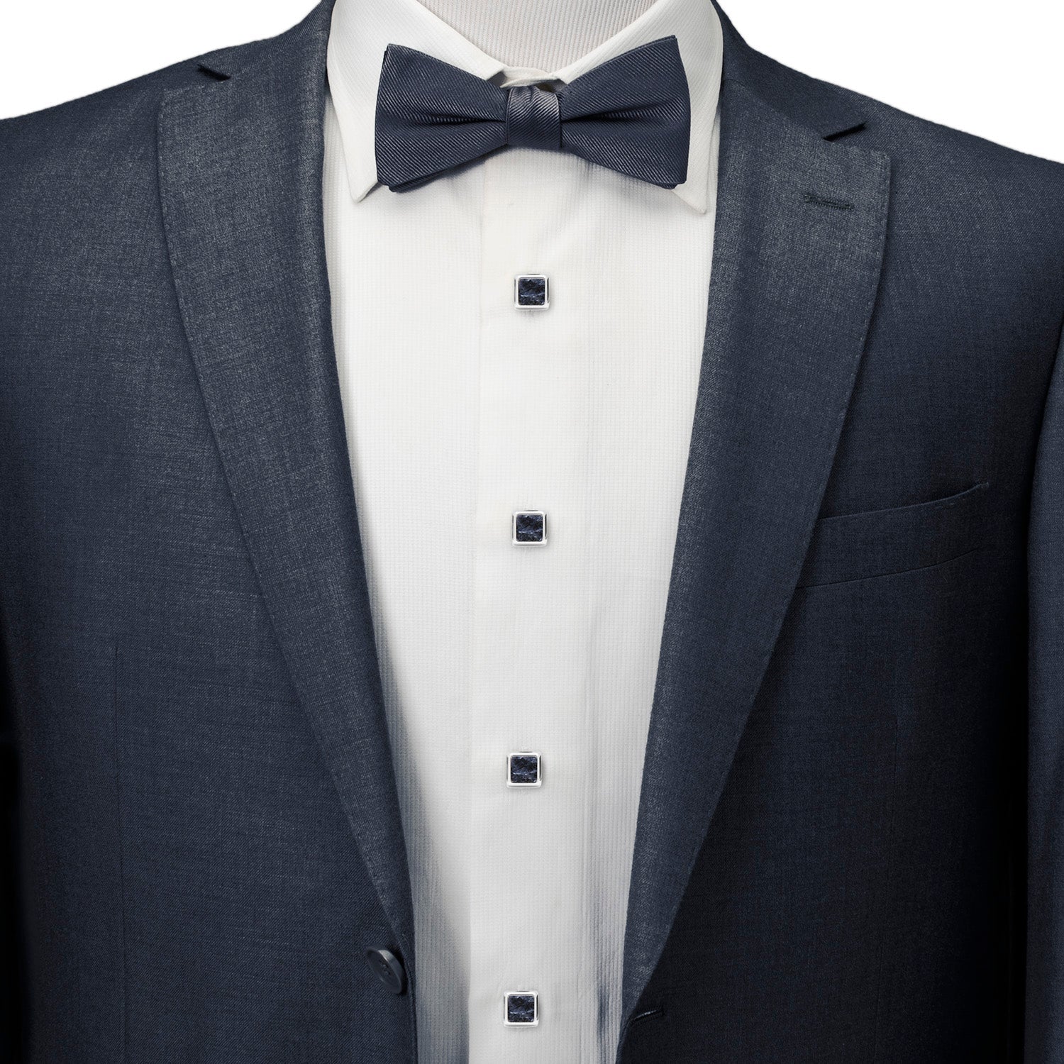 Silver and Sodalite JFK Presidential Studs