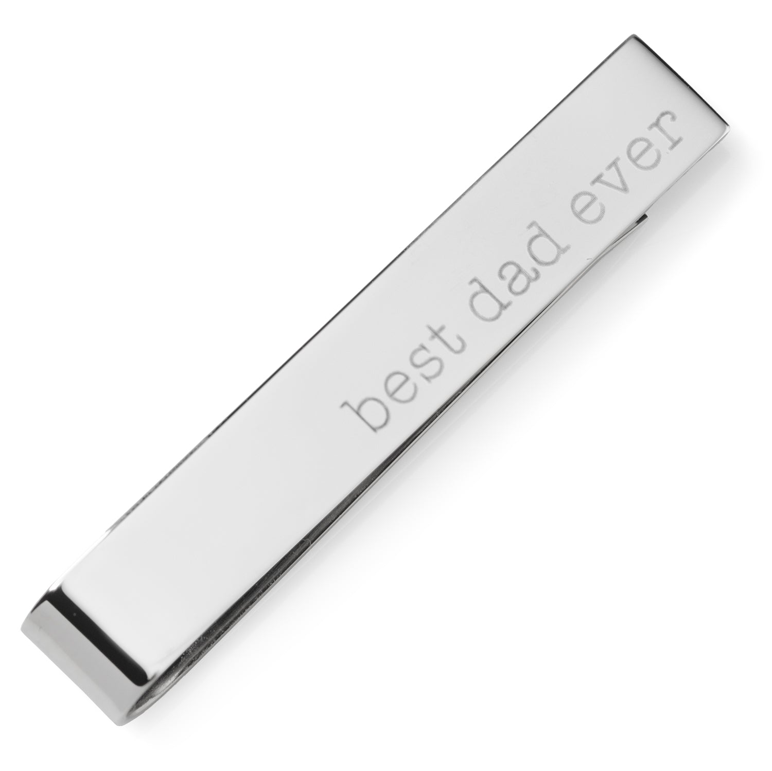 Best Dad Ever Engravable Tie Bar