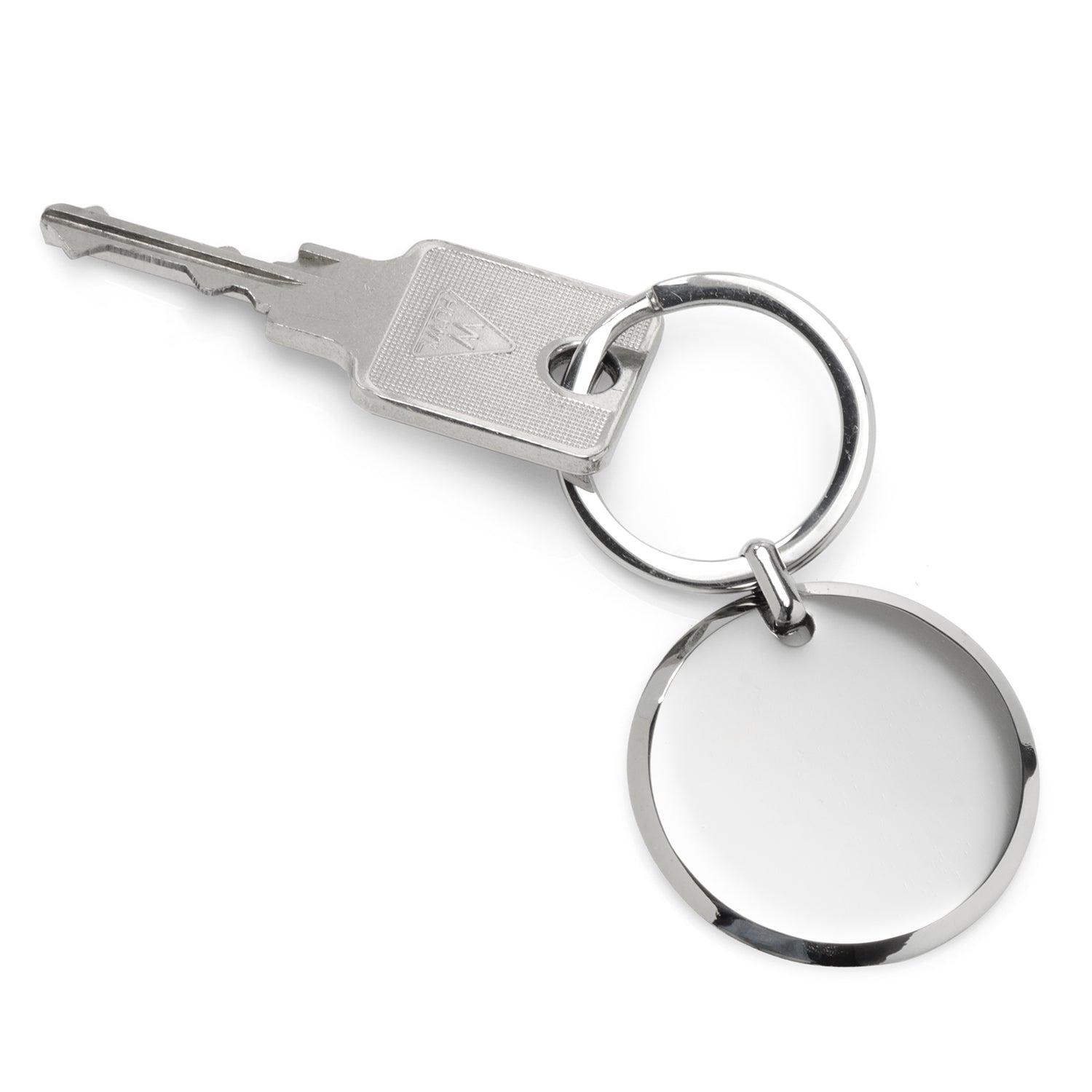 Round Engravable Stainless Steel Key Chain