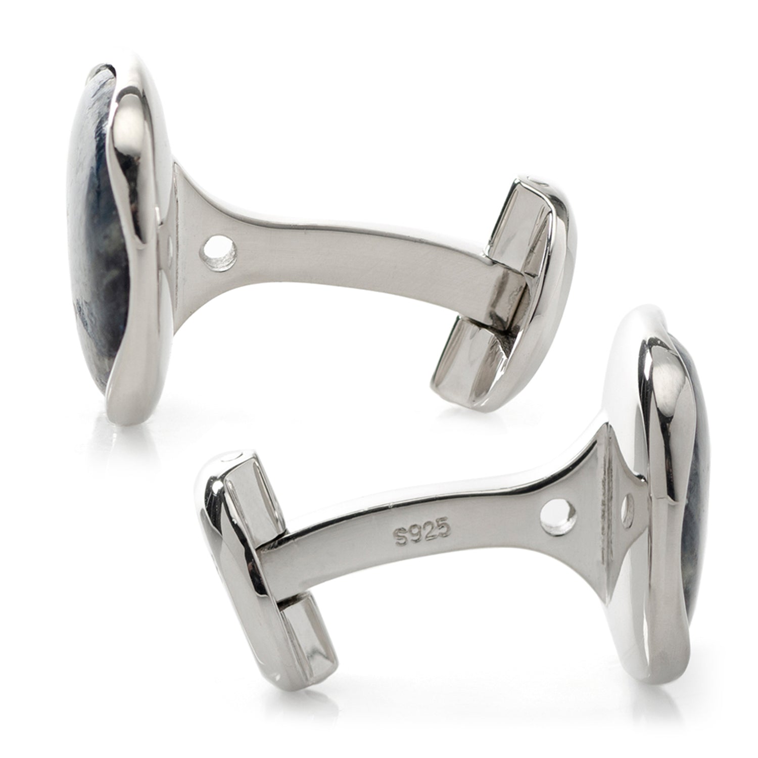 Sterling Silver Classic Formal Pietersite Cufflinks