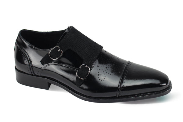 Giovanni Oscar Leather Shoes Black