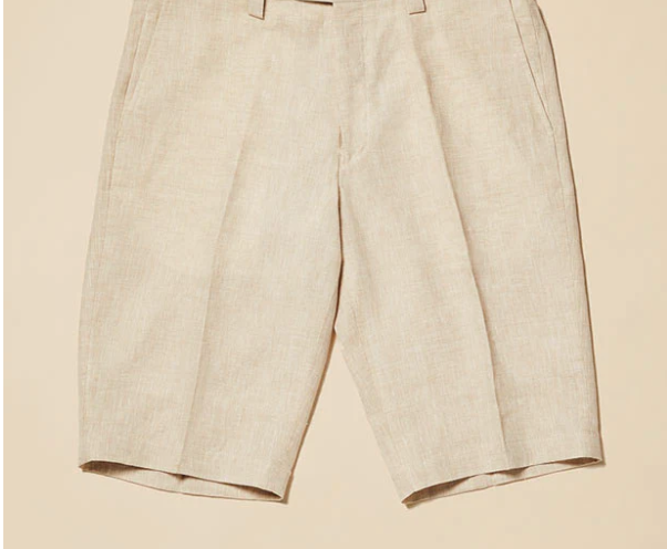 Inserch Linen Shorts P21116-06 Oatmeal