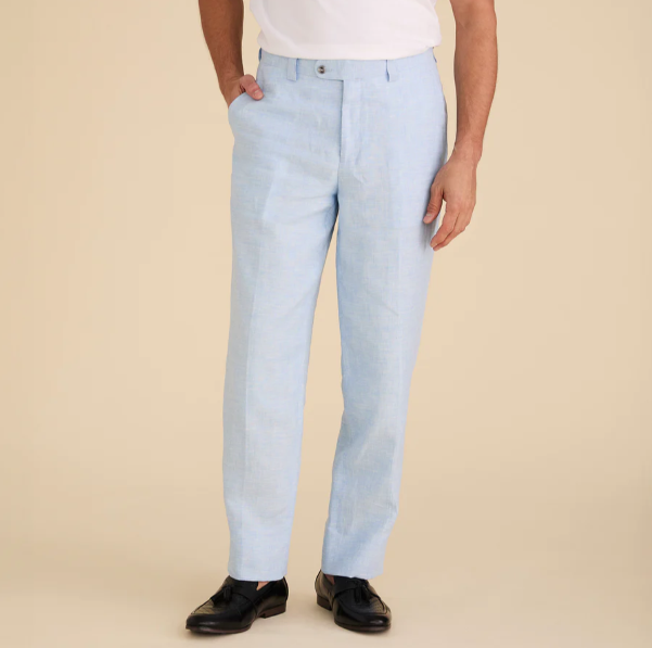 Inserch Linen Pants P31-00183 Blue Mist
