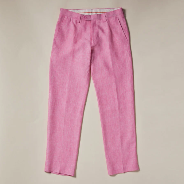 Inserch Linen Pants P3116-57 Summer Pinlk