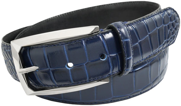 Stacy Adams SA501 Leather Belt Blue