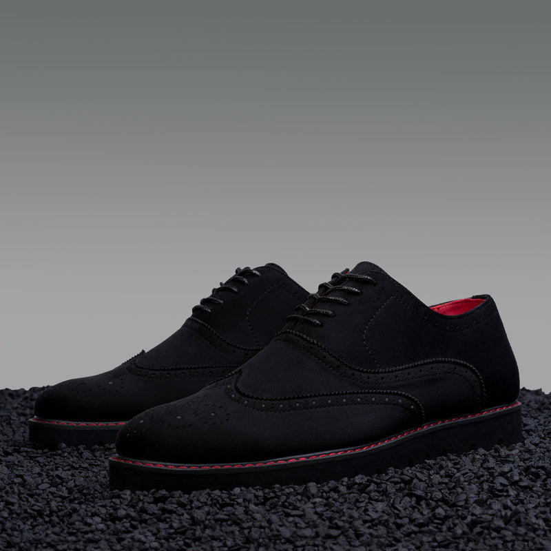 Tayno  The Paragon Casual Wingtip Oxford Sneaker Black/Black