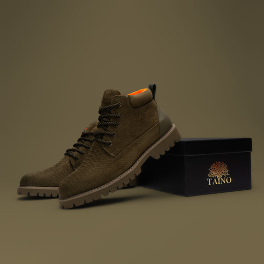 Tayno The Paxton Suede Olive